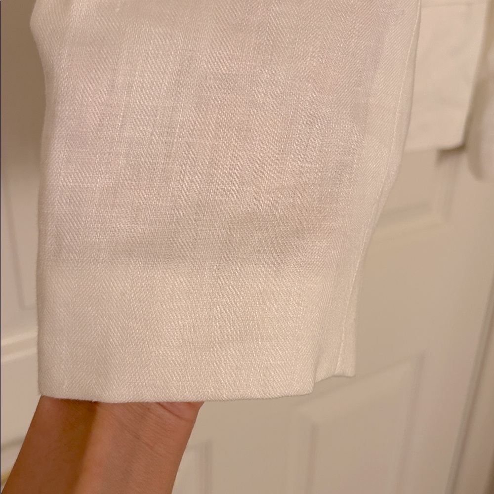 J. Crew Women's White Linen Blazer - Picture 6 of 16